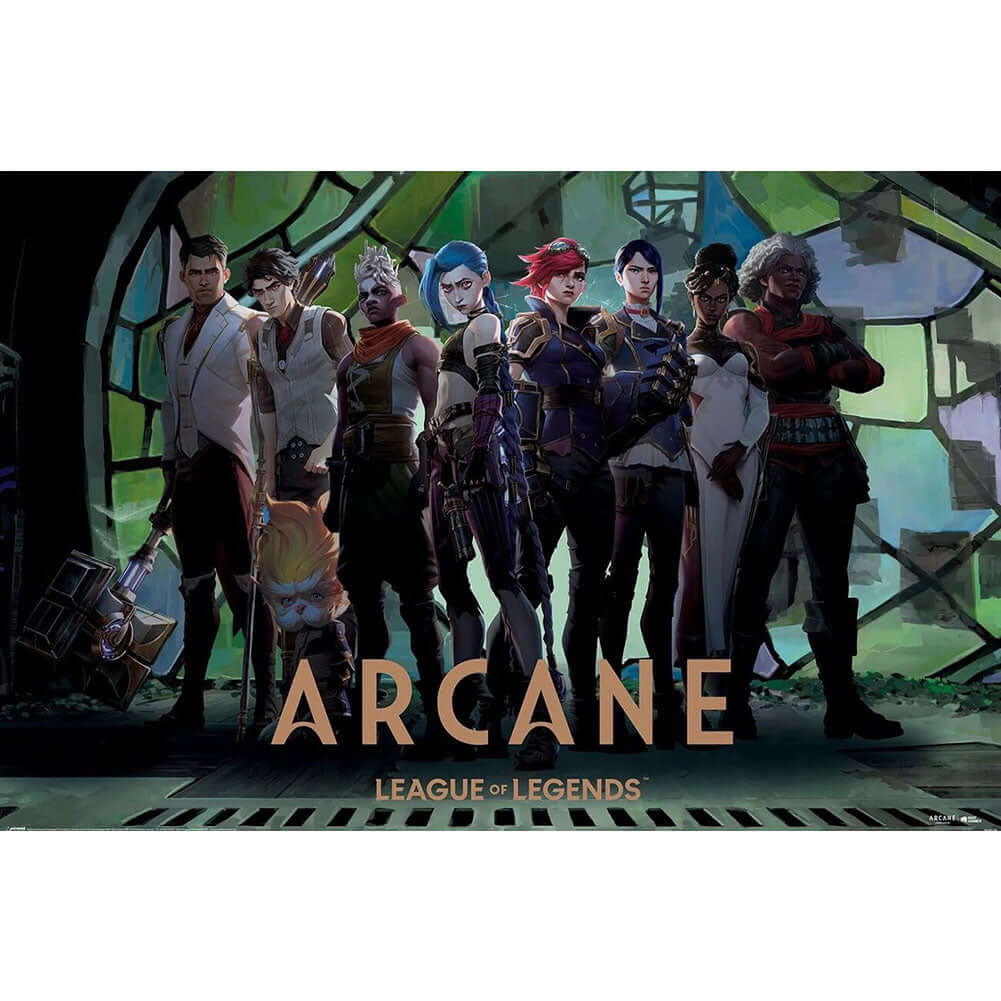 Arcane Zaun Arcade Poster 32 LKT Sport Entertainment>TV Series>Arcane Posters