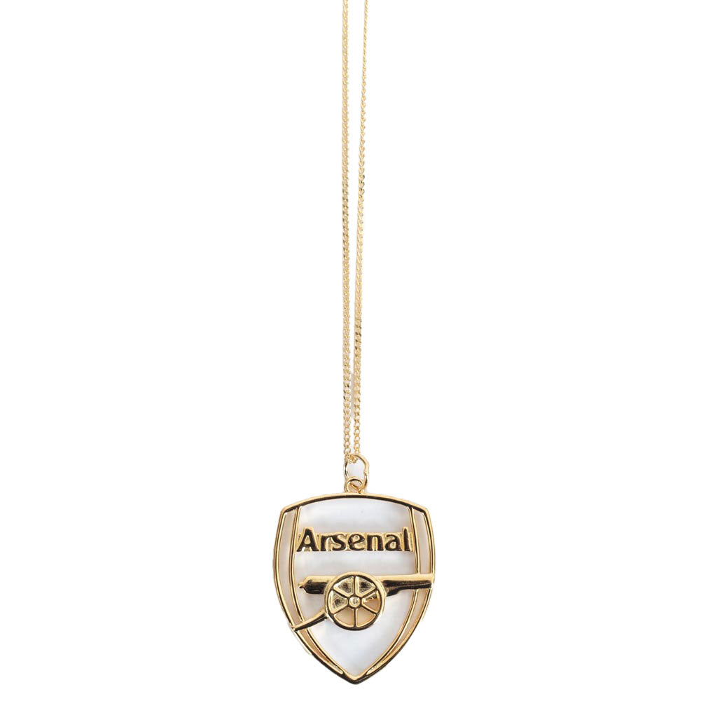 Arsenal FC 18ct Gold Plated on Silver Crest Pendant & Chain LKT Sport Football>Premier League>Arsenal FC