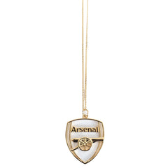 Arsenal FC 18ct Gold Plated on Silver Crest Pendant & Chain LKT Sport Football>Premier League>Arsenal FC