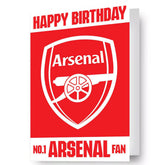 Arsenal FC 3D Lenticular Birthday Card LKT Sport Vibrant 3D birthday card with stadium artworkFeatures a moving Arsenal crest to stadium imageFeatures a lenticular Arsenal crestMessage inside reads 'Hope you have a brilliant time'Official licensed product