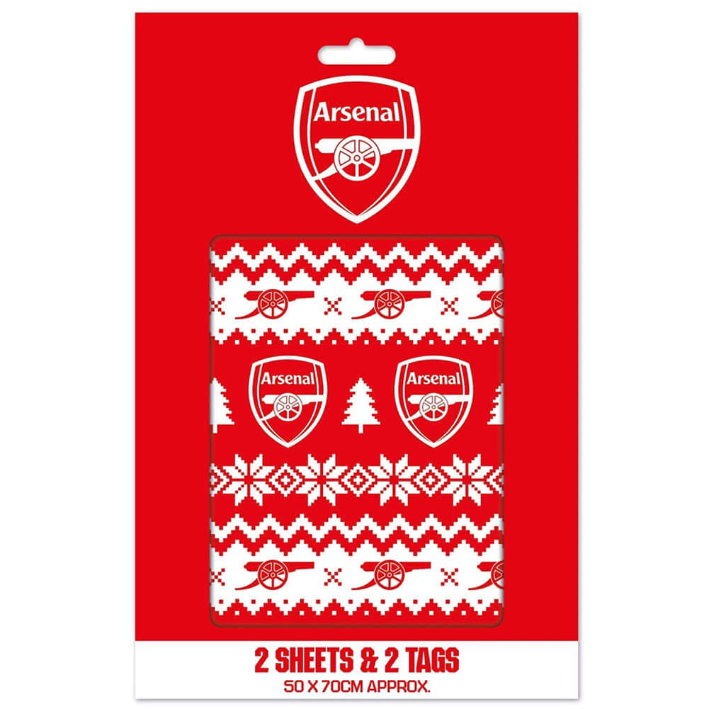Arsenal FC Christmas Gift Wrap LKT Sport Football>Premier League>Arsenal FC Wrapping Paper