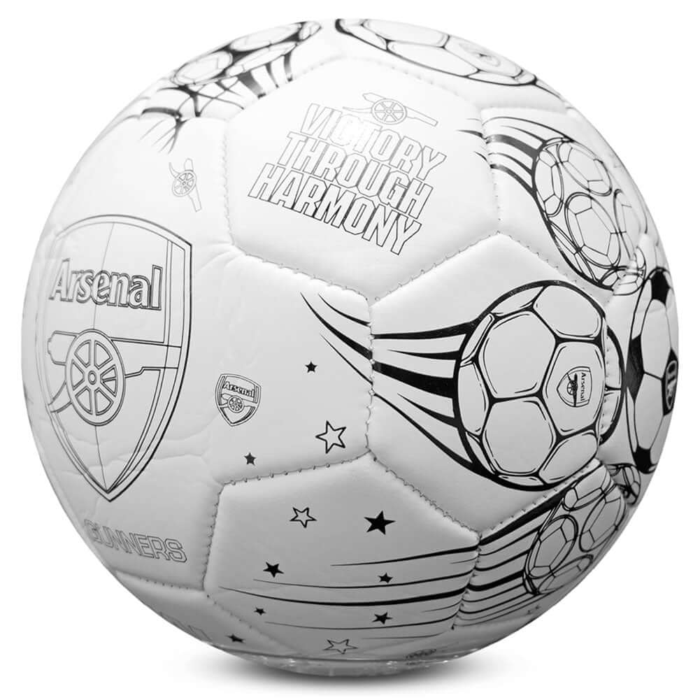 Arsenal FC 'Colour In' Mini Football Set LKT Sport Football>Premier League>Arsenal FC American Football Toys