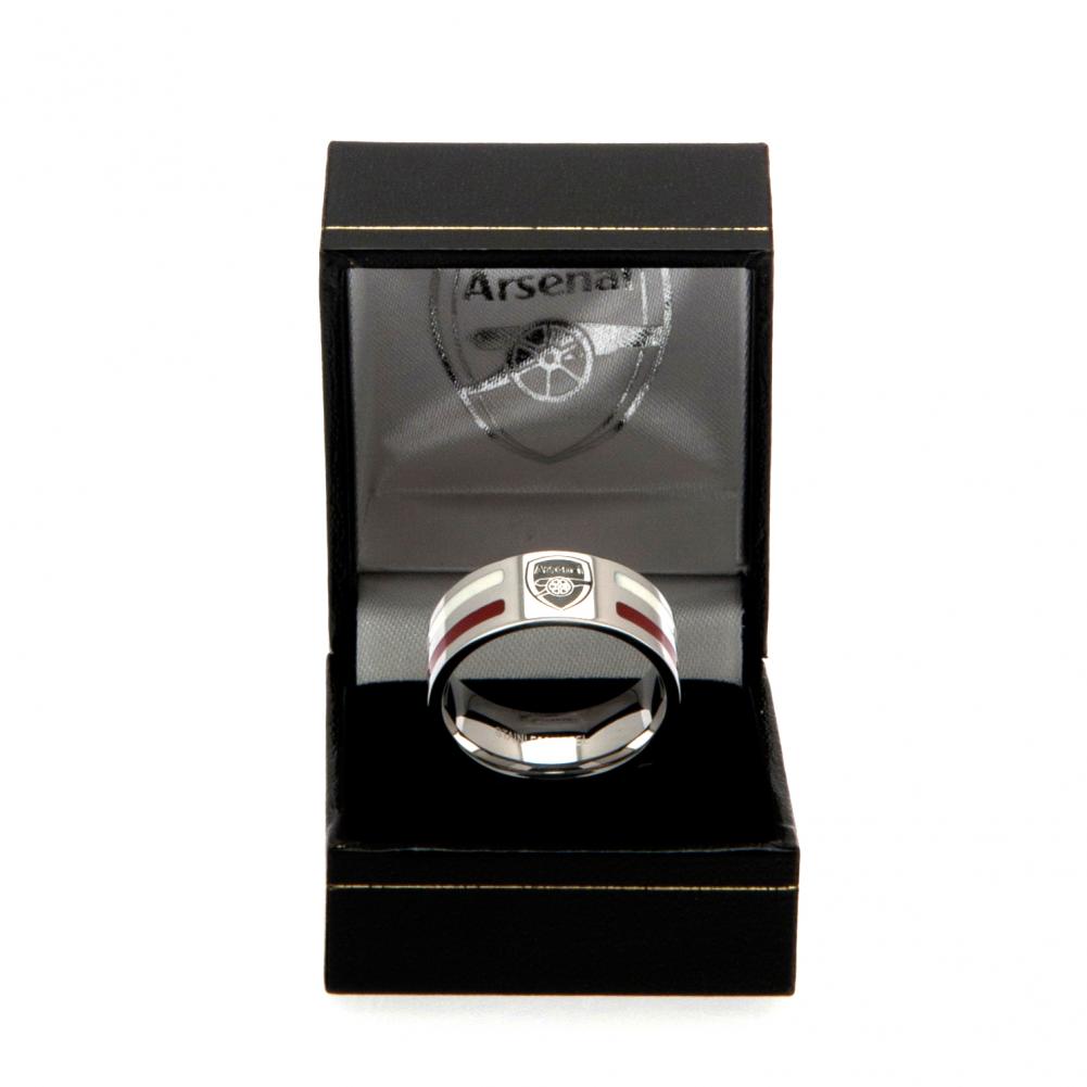 Arsenal FC Colour Stripe Ring Small LKT Sport Football>Premier League>Arsenal FC Rings