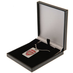 Arsenal FC Enamel Crest Dog Tag & Chain LKT Sport Football>Premier League>Arsenal FC