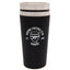 Arsenal FC Executive Travel Mug LKT Sport Stainless steel double-walled thermal travel mugMaintains the temperature of your drink for longerExecutive design finished with a matt black soft feelSilver rim screw top lid with slide close drinking holeOfficia