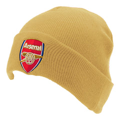 Arsenal FC Gold Cuff Beanie LKT Sport Football>Premier League>Arsenal FC Beanies