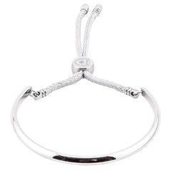 Arsenal FC Ladies Rope Bangle LKT Sport Stainless steel bangle and grey rope bracelet combinedFeaturing the Gunners logo engraved on the sliding rope attachmentOfficial licensed productApprox 10cm in diameter Bracelets