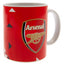 Arsenal FC Particle Mug LKT Sport Ceramic everyday coffee mugParticle design featuring a full colour Arsenal club crestGlazed kiln fired finish with white handleOfficial licensed productApprox 315ml (11oz)Approx 9cm tall, 8cm in diameter Mugs