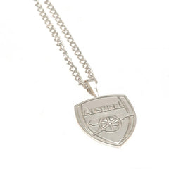 Arsenal FC Silver Plated Pendant & Chain XL LKT Sport Football>Premier League>Arsenal FC Necklaces