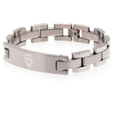 Arsenal FC Stainless Steel Bracelet LKT Sport Classic design stainless steel link braceletFeaturing a club crest engraved plateOfficial licensed productApprox 22cm x 1cm Bracelets