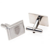 Arsenal FC Stainless Steel Cufflinks LKT Sport Stainless steel rectangular cufflinks in a brushed satin finish Each cufflink is engraved with the Arsenal crest On a bullet back fixing Official licensed product Approx 20mm x 10mm Presented in a gift box Cu