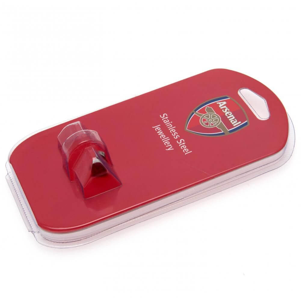 Arsenal FC Stainless Steel Stud Earring LKT Sport Stud earring with a detailed laser printFeatures the Arsenal crest on a screw back fixingMade from durable stainless steelOfficial licensed productApprox 10mm x 10mm Earrings