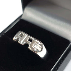 Arsenal FC Sterling Silver AFC Ring - R LKT Sport Football>Premier League>Arsenal FC Rings