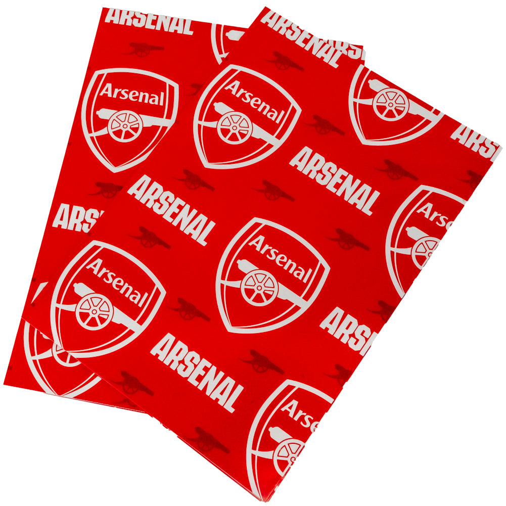 Arsenal FC Text Gift Wrap LKT Sport Football>Premier League>Arsenal FC Wrapping Paper