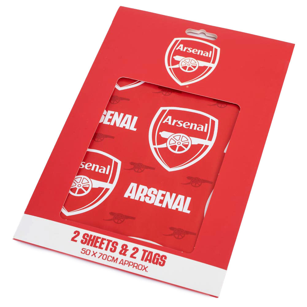 Arsenal FC Text Gift Wrap LKT Sport Football>Premier League>Arsenal FC Wrapping Paper