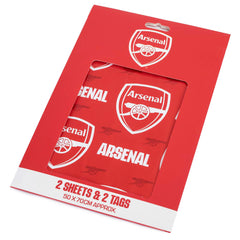 Arsenal FC Text Gift Wrap LKT Sport Football>Premier League>Arsenal FC Wrapping Paper