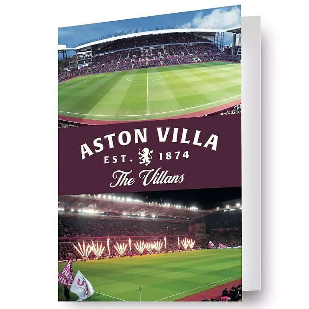 Aston Villa FC 3D Lenticular Birthday Card LKT Sport Football>Premier League>Aston Villa FC Greeting Cards