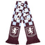 Aston Villa FC Checked Scarf LKT Sport Claret and sky blue checked design jacquard knit scarfAston Villa text in white on both sidesBoth sides feature a large Villa club crest at each endOfficial licensed productApprox 136cm x 18cm Scarves