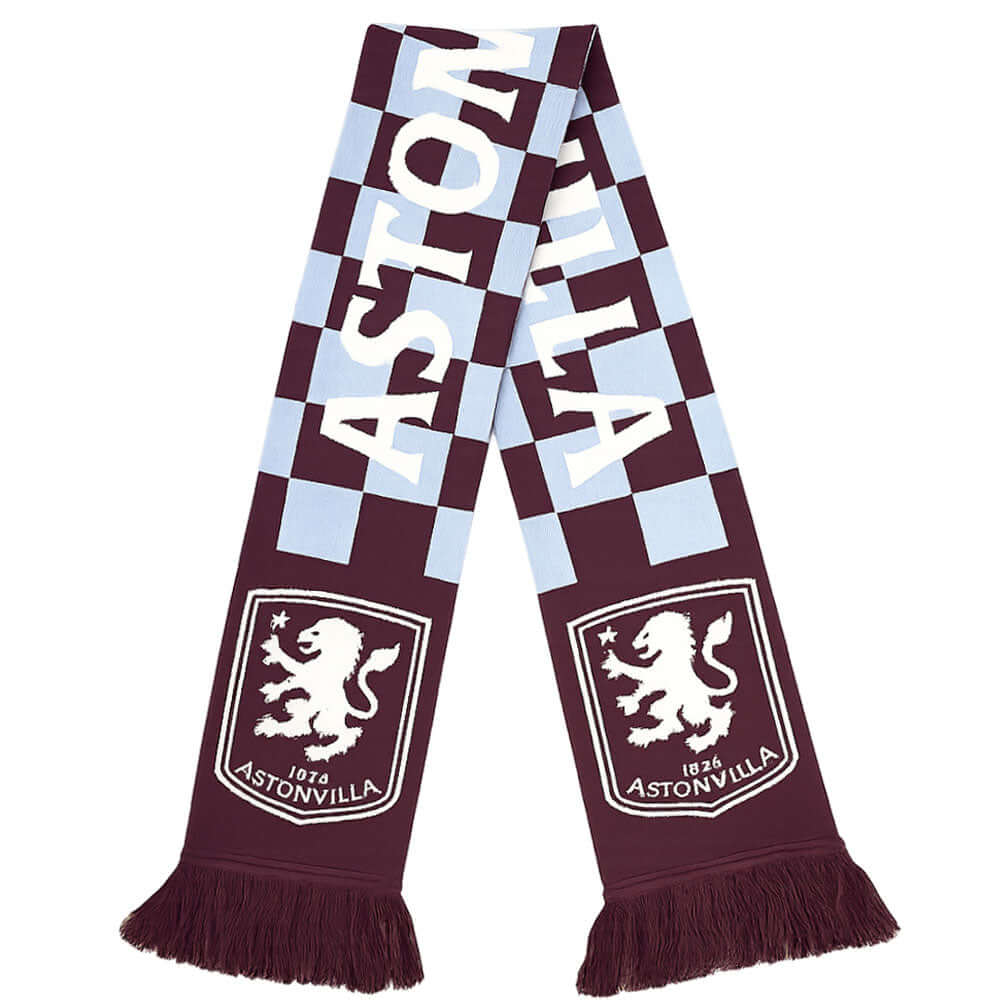 Aston Villa FC Checked Scarf LKT Sport Football>Premier League>Aston Villa FC Scarves
