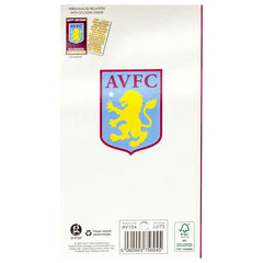 Aston Villa FC Personalised Birthday Card LKT Sport Football>Premier League>Aston Villa FC Greeting Cards