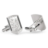 Aston Villa FC Silver Plated Formed Cufflinks LKT Sport Silver plated crest shaped cufflinks in a chrome finishFeaturing a highly detailed formed Villa crestOn a bullet back fixingOfficial licensed productApprox 20mm x 18mm Cufflinks