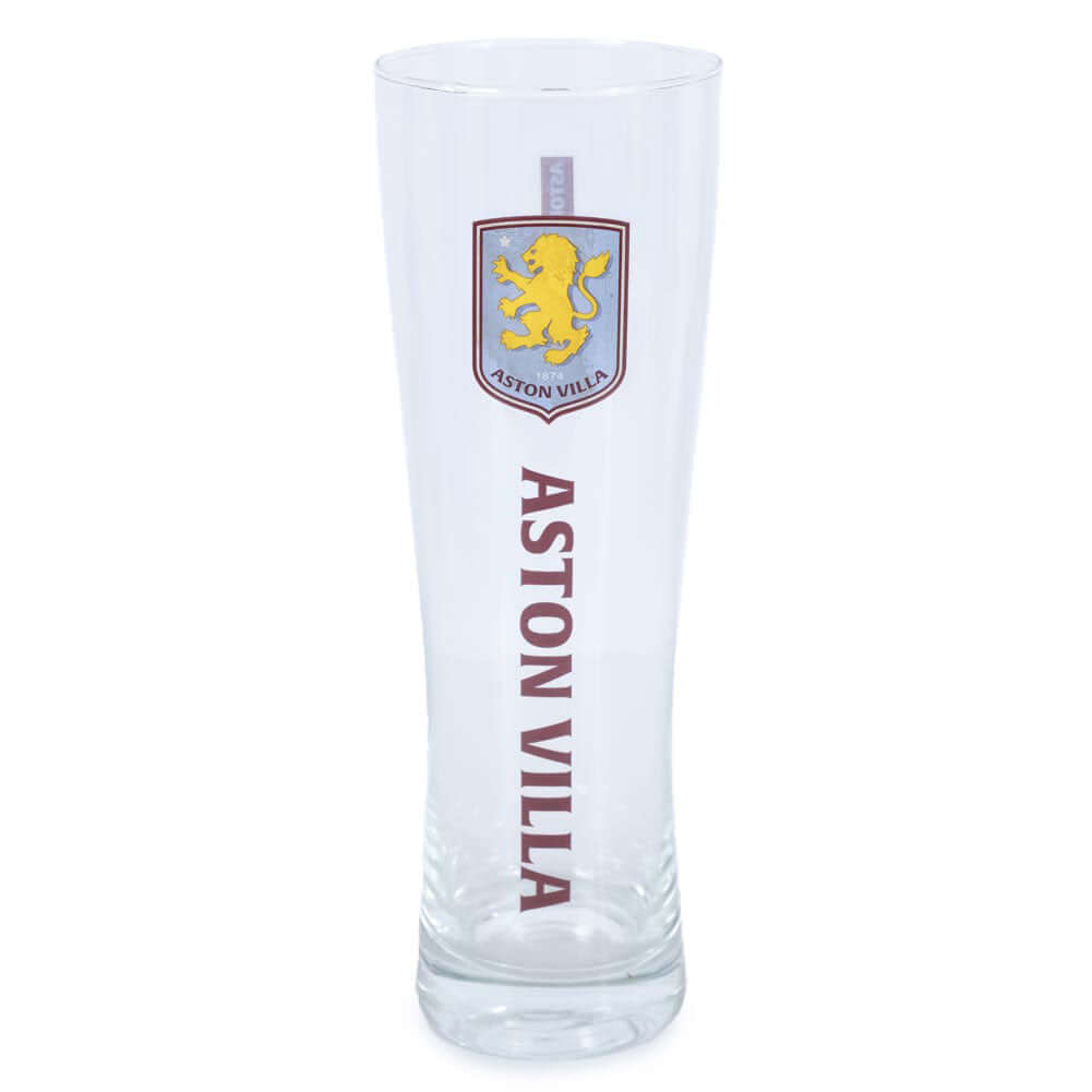 Aston Villa FC Tall Beer Glass LKT Sport Football>Premier League>Aston Villa FC Beer Glasses