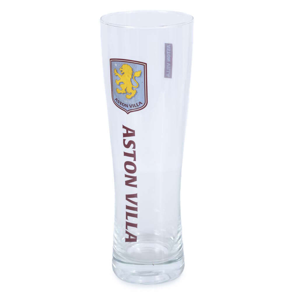 Aston Villa FC Tall Beer Glass LKT Sport Football>Premier League>Aston Villa FC Beer Glasses