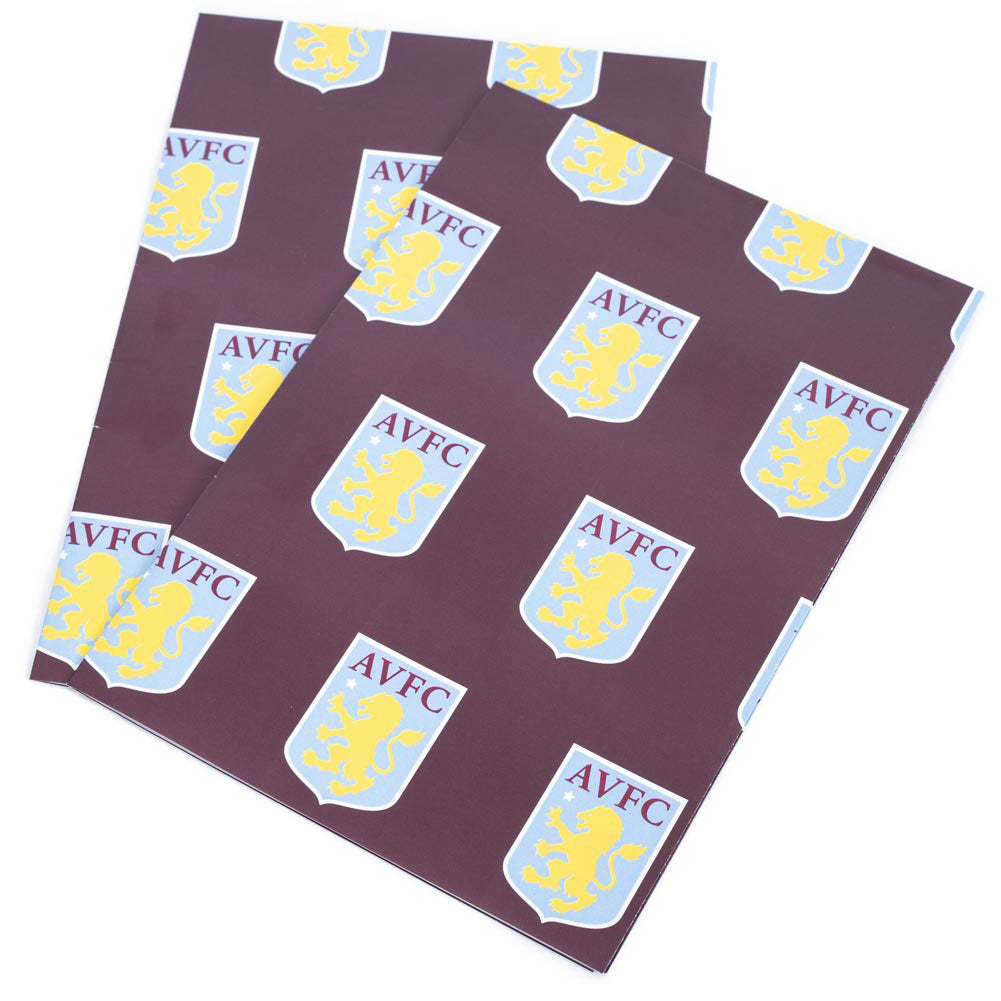 Aston Villa FC Text Gift Wrap LKT Sport Football>Premier League>Aston Villa FC Gift Wrapping