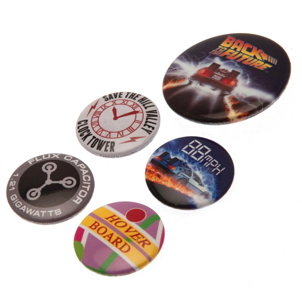Back To The Future Button Badge Set LKT Sport Entertainment>Movies>Back To The Future Pinback Buttons