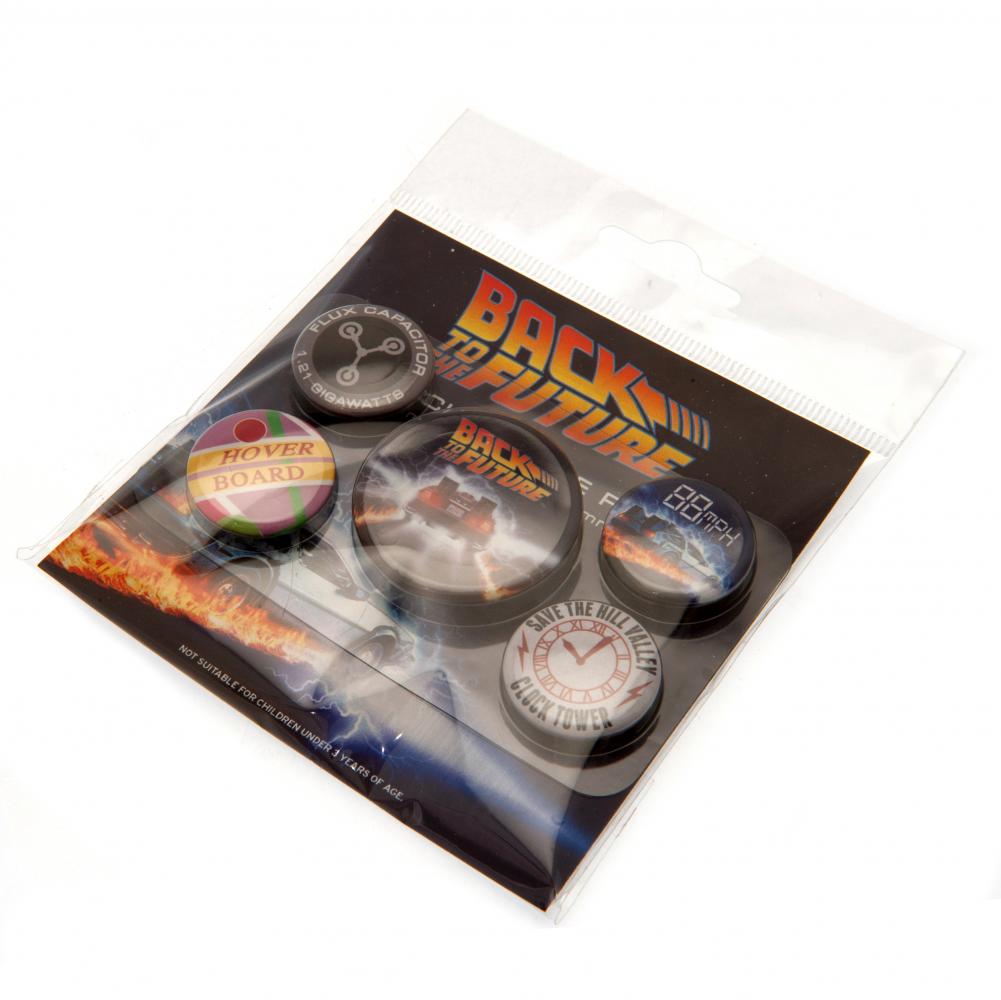 Back To The Future Button Badge Set LKT Sport Entertainment>Movies>Back To The Future Pinback Buttons