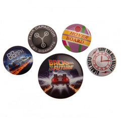 Back To The Future Button Badge Set LKT Sport Entertainment>Movies>Back To The Future Pinback Buttons