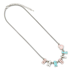 Barbie Silver Plated Enamel Letter Necklace LKT Sport Entertainment>Movies>Barbie