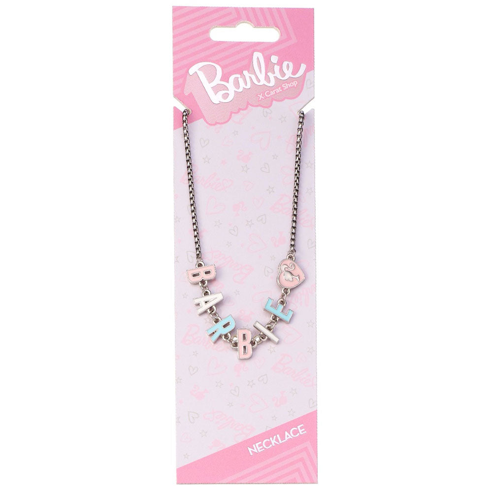 Barbie Silver Plated Enamel Letter Necklace LKT Sport Entertainment>Movies>Barbie