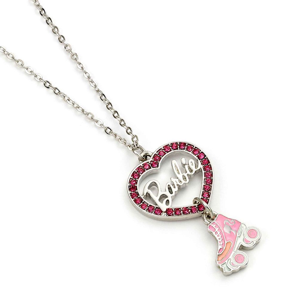 Barbie Silver Plated Heart & Roller Skate Necklace LKT Sport Entertainment>Movies>Barbie