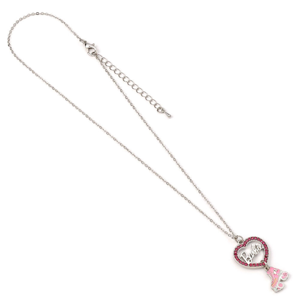 Barbie Silver Plated Heart & Roller Skate Necklace LKT Sport Entertainment>Movies>Barbie