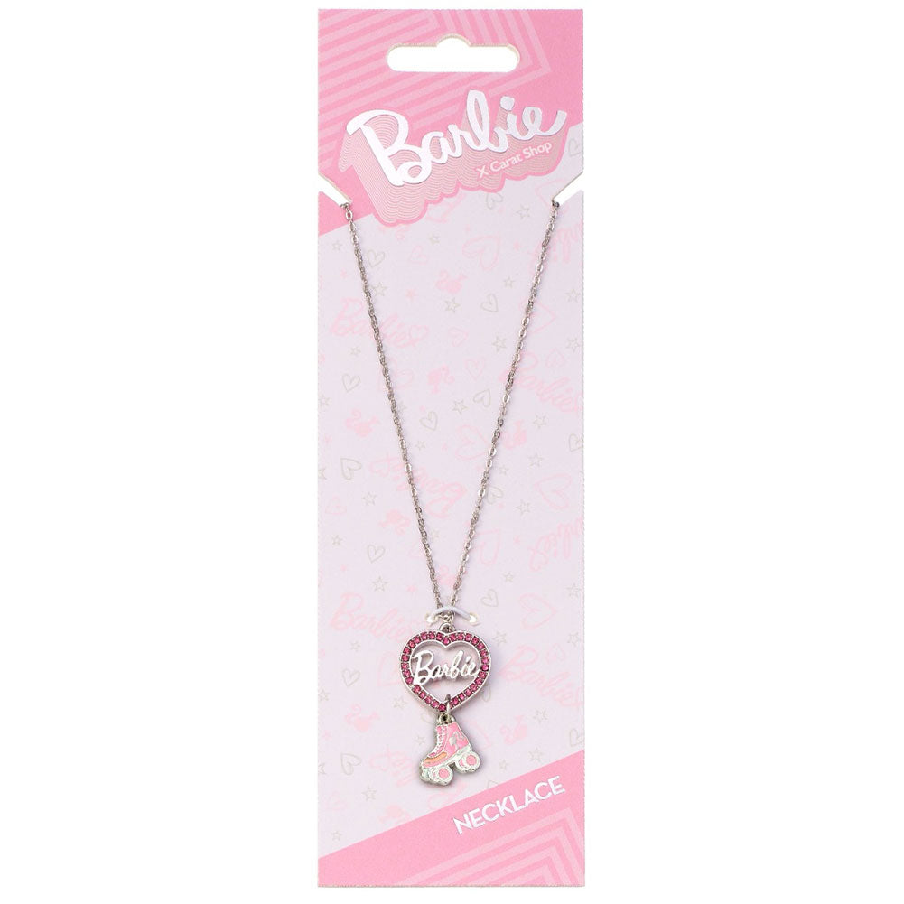 Barbie Silver Plated Heart & Roller Skate Necklace LKT Sport Entertainment>Movies>Barbie