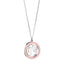Barbie Spinning Silhouette Necklace LKT Sport This spinning Silhouette Necklace has an eye-catching pink enamelled outer ring with a spinning silhouette pendantFeaturing a spinning image of Barbie in her famous poseIncludes a 66cm silver tone chainPart of