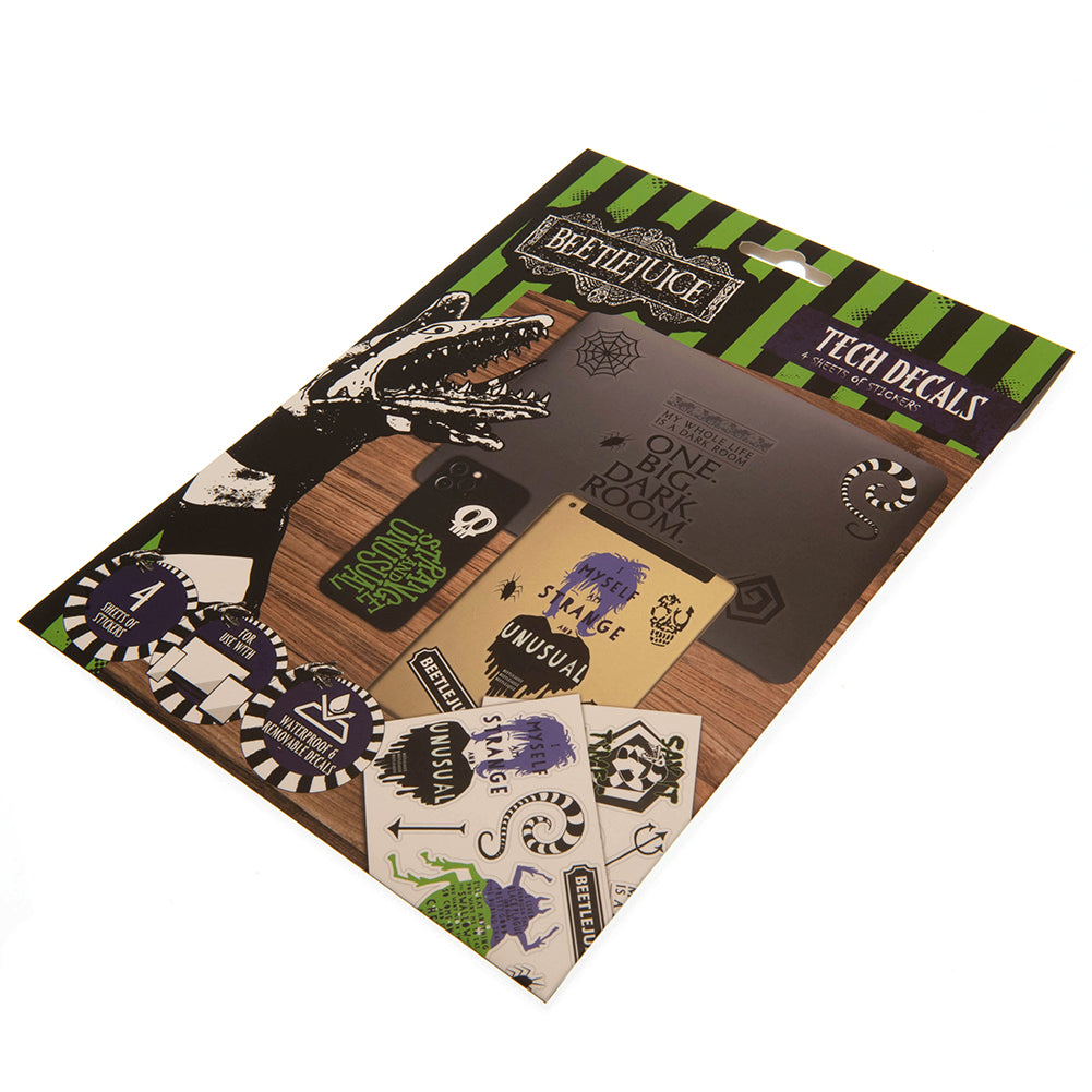 Beetlejuice Tech Stickers LKT Sport Entertainment>Movies>Beetlejuice Electronics Stickers & Decals