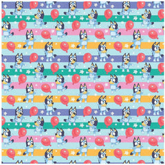 Bluey Balloon Gift Wrap LKT Sport Entertainment>TV Series>Bluey Wrapping Paper
