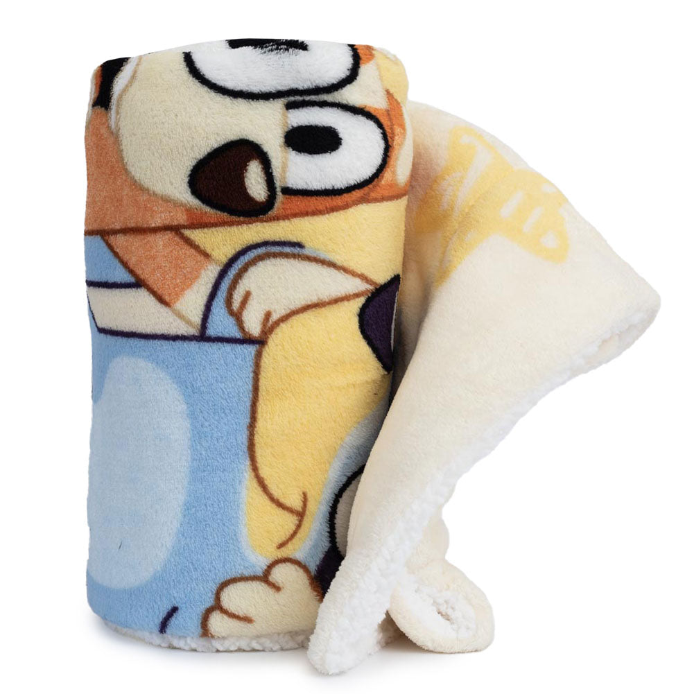 Bluey Sherpa Fleece Blanket LKT Sport Entertainment>TV Series>Bluey Throw Blankets