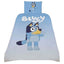 Bluey Wave Single Duvet Set LKT Sport Bed linen set to fit standard single bedsVibrant quilt cover featuring a waving BlueyReverse features a multi Bluey designBlue pillowcase featuring Bluey100% cotton, machine washableOfficial licensed productQuilt cove