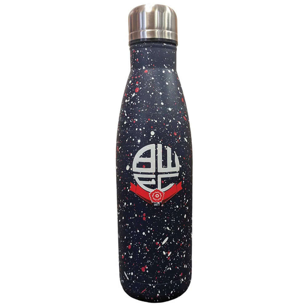 Bolton Wanderers FC Paint Splatter Thermal Flask LKT Sport Football>Football League>Bolton Wanderers FC Thermoses