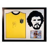 Brasil Socrates Signed Shirt Silhouette LKT Sport Football>International>Brasil Sports Collectibles