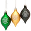 Celtic FC 3pk Vintage Baubles LKT Sport Pack of three vintage style Christmas baublesGreen and gold coloured tree ornaments with club crest and shiny silver hanging loop100% plasticOfficial licensed productApprox 100mm x 50mm Holiday Ornaments