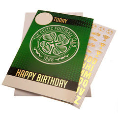 Celtic FC Birthday Card With Stickers LKT Sport Football>European Leagues>Celtic FC Greeting Cards