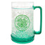 Celtic FC Freezer Mug LKT Sport Frosted effect double walled gel filled freezer mugFeaturing green base, handle and Celtic FC club crestOfficial licensed productApprox 420ml (14oz)Approx 15cm tall, 9cm in diameter Mugs