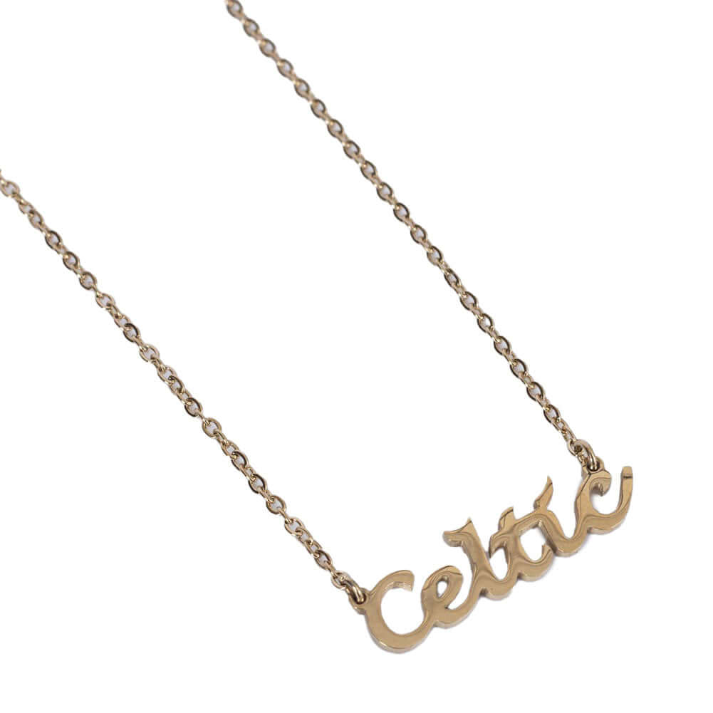 Celtic FC Gold Plated Name Dropper Necklace LKT Sport Football>European Leagues>Celtic FC Necklaces
