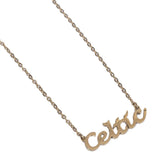 Celtic FC Gold Plated Name Dropper Necklace LKT Sport Football>European Leagues>Celtic FC Necklaces