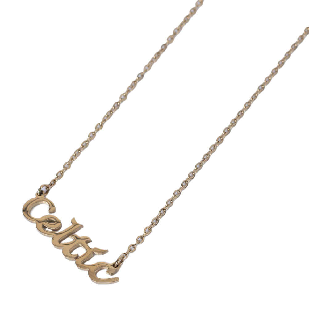 Celtic FC Gold Plated Name Dropper Necklace LKT Sport Football>European Leagues>Celtic FC Necklaces