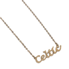 Celtic FC Gold Plated Name Dropper Necklace LKT Sport Football>European Leagues>Celtic FC Necklaces